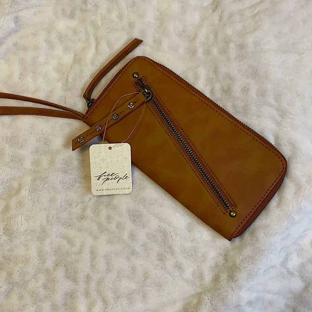 NWT Free People Distressed Vegan Wallet